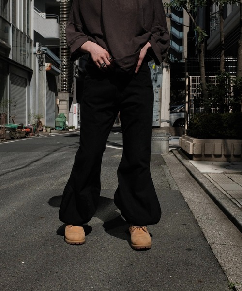 パンツ NAM - TRUMPET DENIM WASHED BLACK nam-trumpet-denim-washed-black