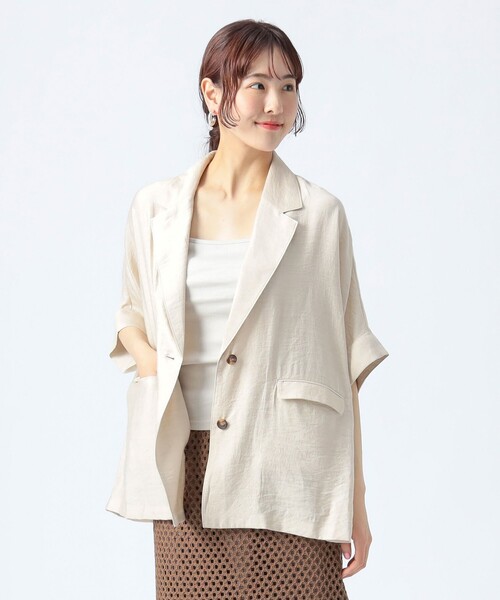 BEAMS HEART ビームス フレンチリネンジャケット L BEAMS HEART（ビームス ハート） ジャケット テーラードジャケット