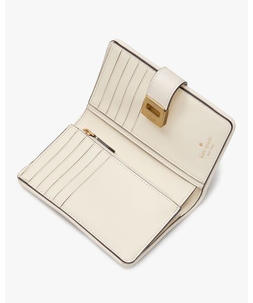 【kate spade】完売Phoebe花柄ストロー中財布 ターンロック付 kate spade NEW YORK 財布 フィービー フェスティバル