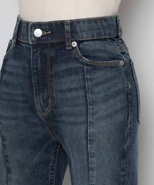 [Bonjour Sagan] обработка Denim брюки M голубой женский 