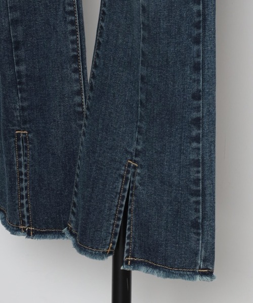 [Bonjour Sagan] обработка Denim брюки M голубой женский 