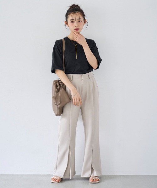 eimy istoire センタープリーツフレアパンツ M 黒　極美品 eimy istoire センタープリーツフレアパンツ M 黒 極美品 eimy