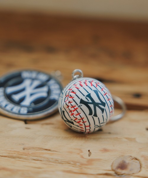 MLB キーホルダー MLB/エムエルビー YANKEES BASEBALLKEYRINGS