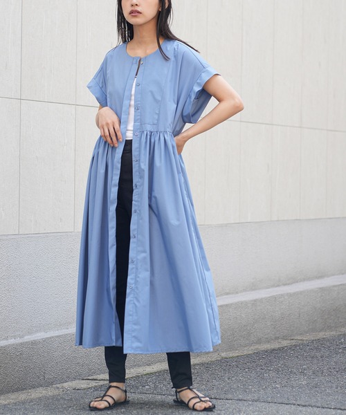 mili an deni ワンピース 半袖前開きワンピース : ZOZOTOWN