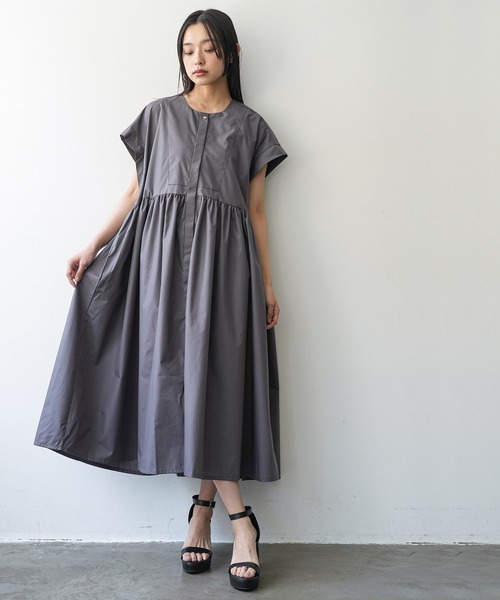 mili an deni（ミリアンデニ） ワンピース 半袖 半袖前開きワンピース