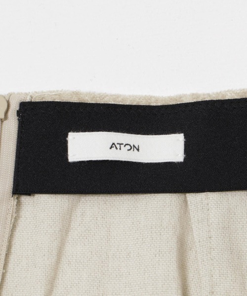 2022ss ATON リネン スカート 2022ss ATON リネン スカート LINEN VELVET | SIDE SLIT SKIRT