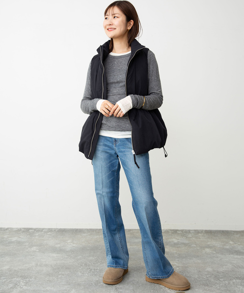 SLOBE IENA（スローブイエナ） ダウンベスト - ネイビー レディース