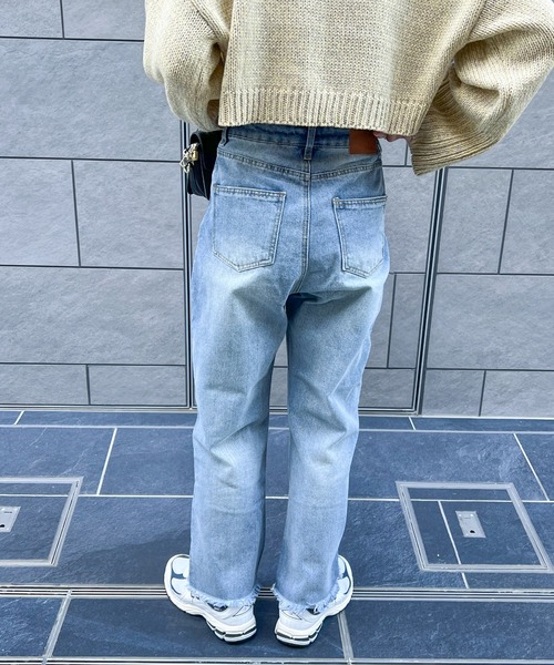 「feepur by saya」 デニムパンツ MEDIUM イエロー レディース