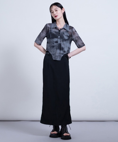Ellno de Mavie（エルノデメヴィ） ポロシャツ ポロ シアーポロシャツ