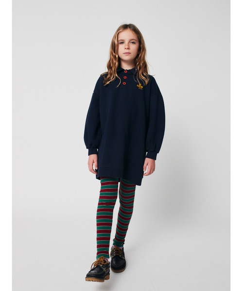 BOBO CHOSES - 衣裳 Clover polo sweatshirt dress キッズ 小わっぱ服 うしろ帯 ベビー、キッズ、マタニティ-ワンピース、チュニック-子ども服、シューズ