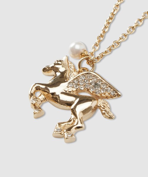 ANAYI（アナイ） ネックレス ペガサス×パールチャームネックレス