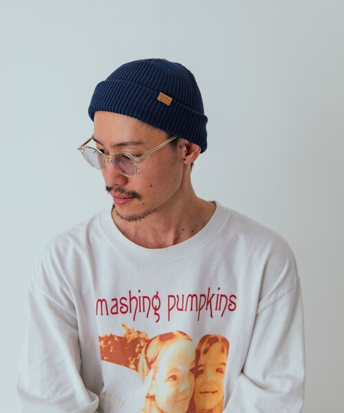 SHIPS any ニット帽 ニットキャップ any: ワンポイント ピスネーム