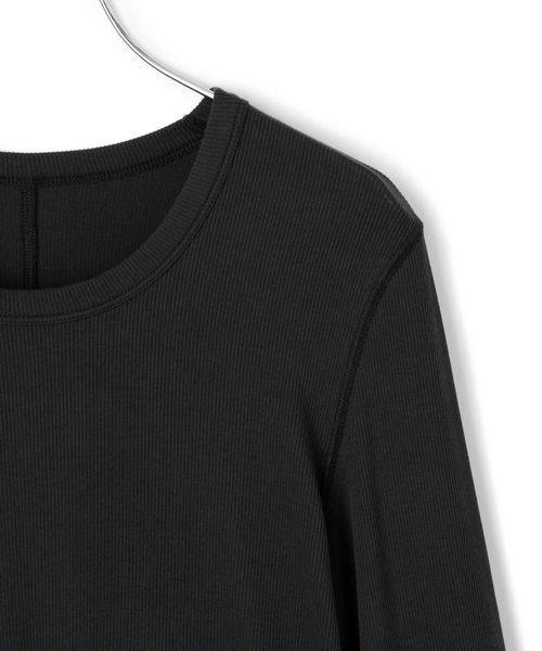 アダムエロぺ カットソー ジャガードリブプルオーバー ADAM ET ROPE'（アダムエロペ） tシャツ ジャガードコンビギャザー