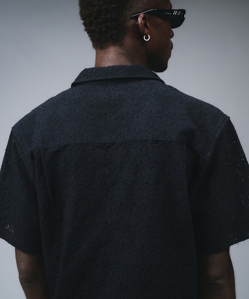 ANDER HUNK シャツ W-Pocket Lace Shirt Jacket / Wポケット