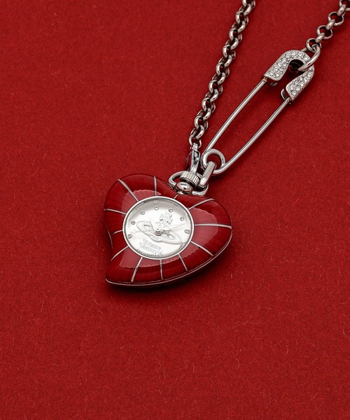 Vivienne Westwood ハート型ネックレス Vivienne Westwood ハート型オーブ Diamante Heart ネックレス