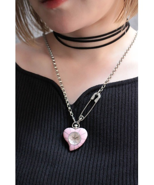 Vivienne Westwoodハートネックレス ブラック Vivienne Westwood ネックレス 「Vivienne Westwood