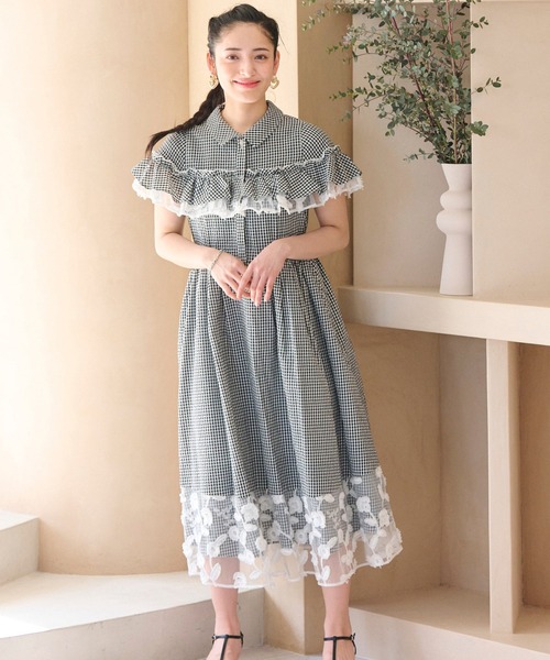 チェスティ 花柄 ワンピース 新品 チェスティ 花柄小鳥柄ワンピース