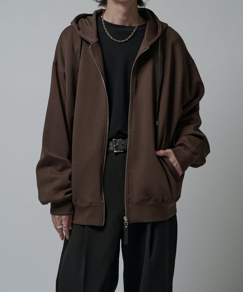 Lui's（ルイス） パーカー シルキーポンチZIPフーディ メンズ