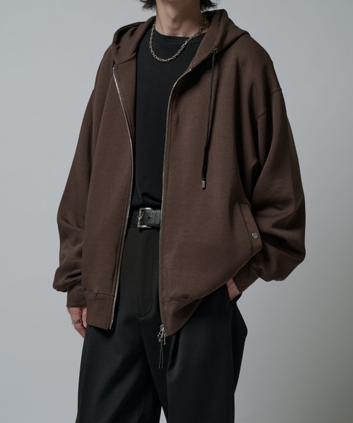 Lui's（ルイス） パーカー シルキーポンチZIPフーディ メンズ