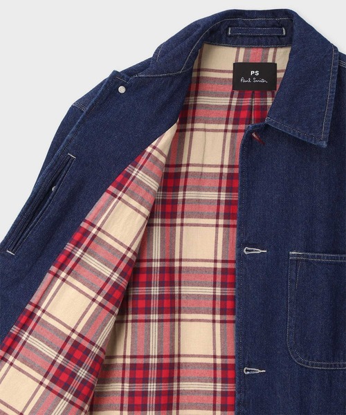CUSTMAN インディゴデニム カバーオール PS Paul Smith ブルゾン アウター インディゴデニム