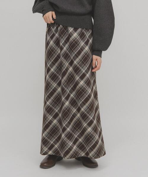 KBF（ケービーエフ） スカート チェックナロースカート : ZOZOTOWN