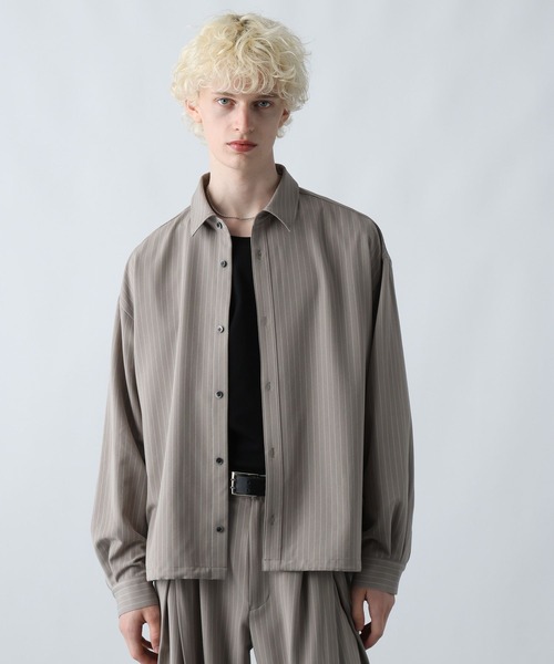 HARE（ハレ） シャツ 「SET UP対応」コードストライプシャツ(HARE