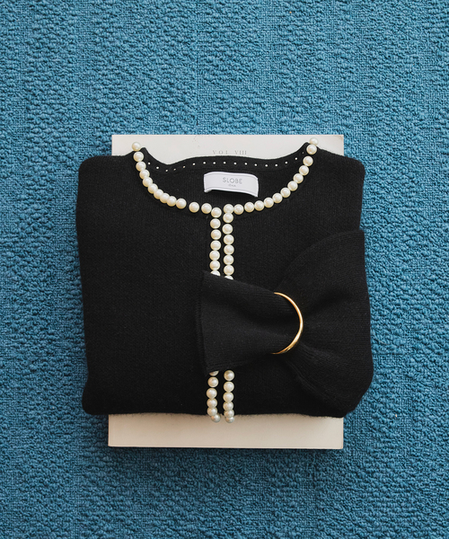 SLOBE IENA（スローブイエナ） カーディガン パールカーディガン