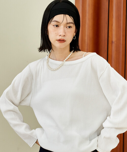 FREAK'S STORE（フリークスストア） tシャツ オフショルダー ワッフル