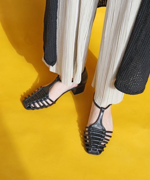 「RiiiKa」 ヒールサンダル M ブラック レディース_画像5