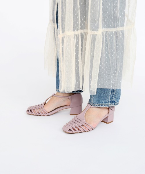 「RiiiKa」 ヒールサンダル M ブラック レディース_画像9