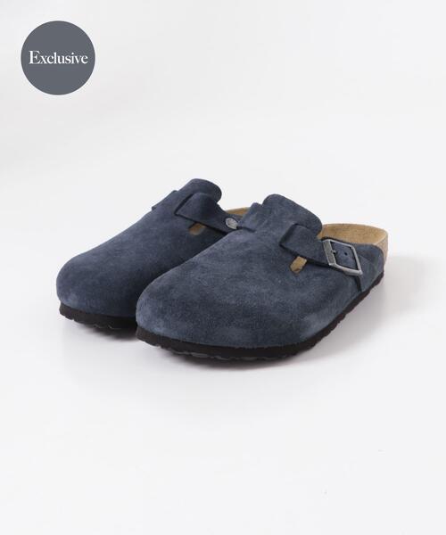 BIRKENSTOCK Boston BS サンド 37 Birkenstock Boston Soft Footbed Clog Suede - Apex Outfitter