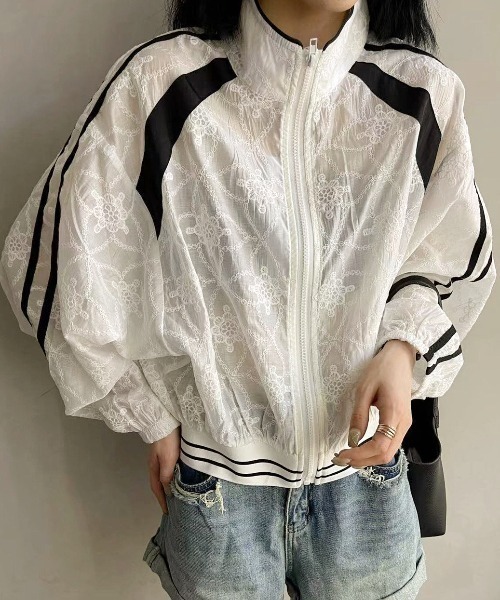 「DIAVEL」 ジップアップブルゾン M アイボリー レディース_画像7