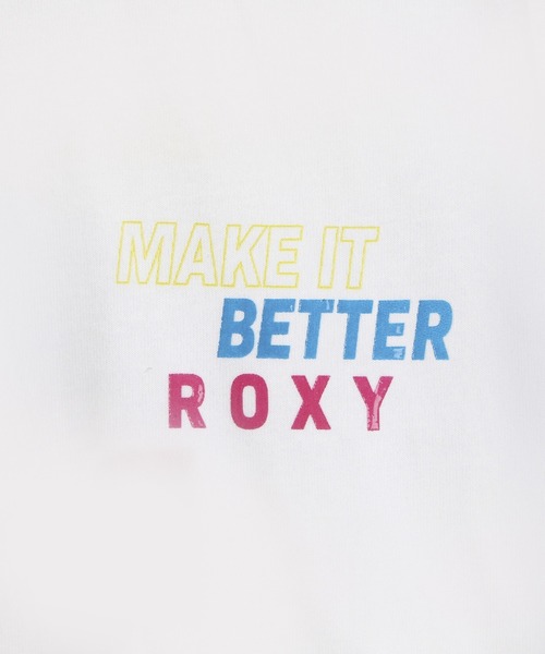 [ROXY] короткий рукав футболка LARGE оттенок черного прочее женский 
