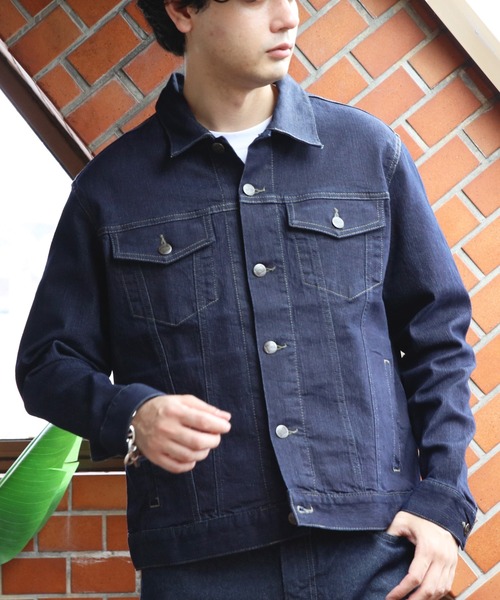 Hanes（ヘインズ） デニムジャケット gジャン ストレッチデニムGジャン