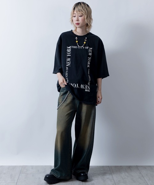 「Starting Over」 半袖Tシャツ M ブラウン系その他5 メンズ_画像5