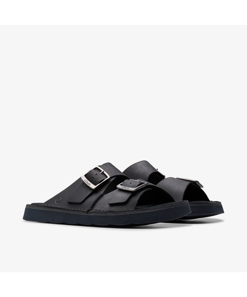 「Clarks」 サンダル UK6 ブラック メンズの画像