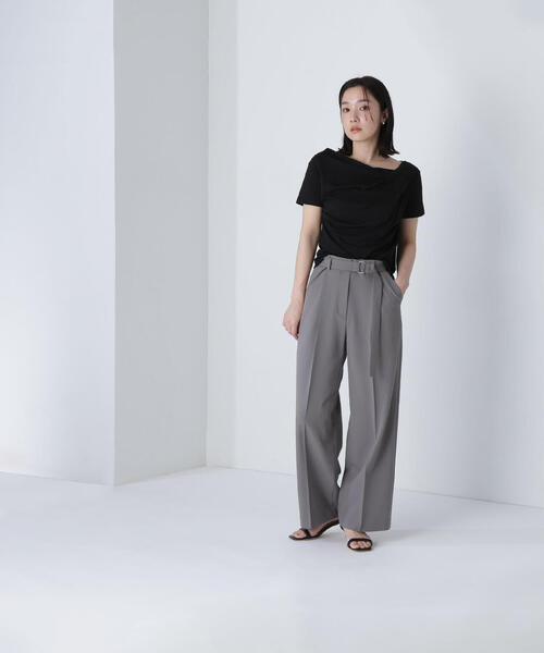 「NATURAL BEAUTY BASIC」 半袖カットソー FREE ブラウン レディース_画像3