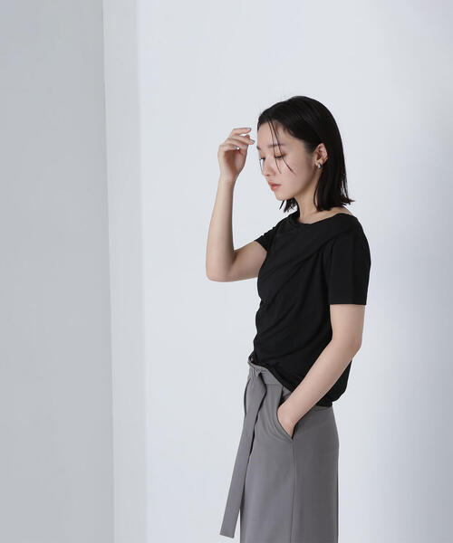 「NATURAL BEAUTY BASIC」 半袖カットソー FREE ブラウン レディース_画像4