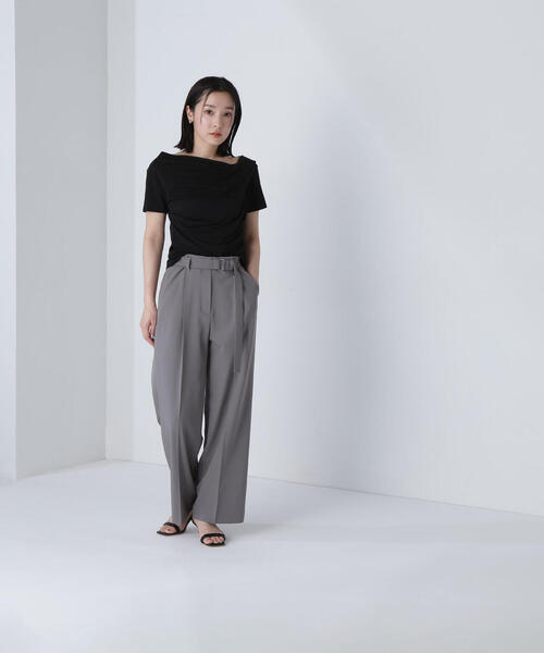 「NATURAL BEAUTY BASIC」 半袖カットソー FREE ブラウン レディース_画像5