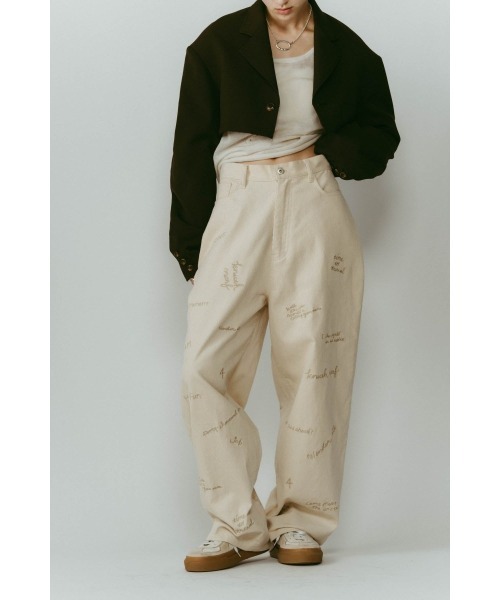 Knuth Marf(クヌースマーフ) Knuth Marf（クヌースマーフ） パンツ embroidered corduroy pants