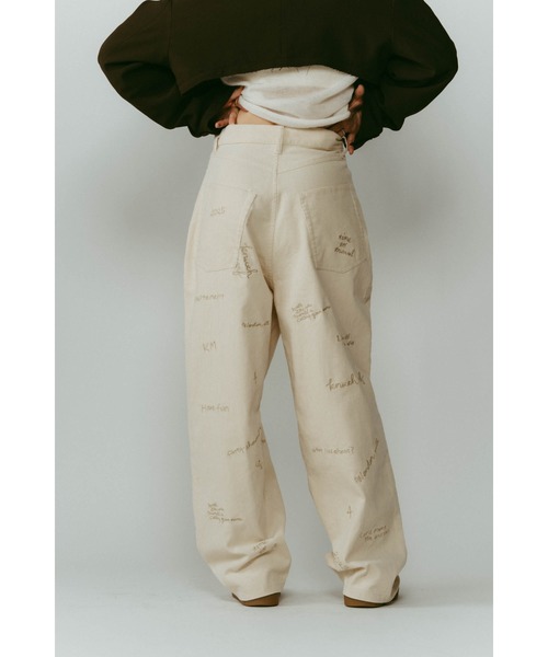 Knuth Marf（クヌースマーフ） パンツ embroidered corduroy pants