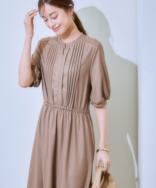 「7days Life Styling」 半袖ワンピース S モカ レディース_画像5