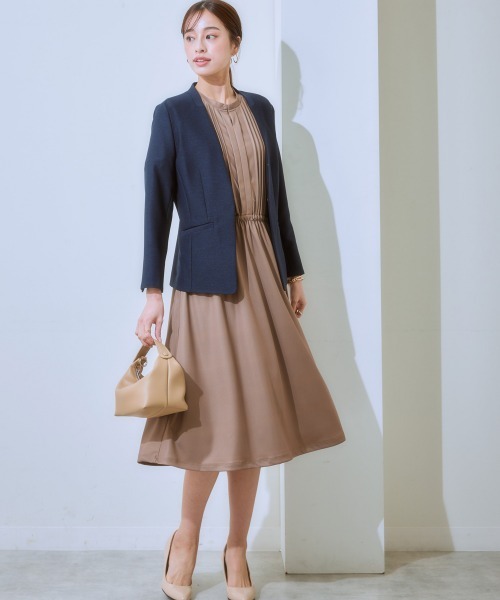 「7days Life Styling」 半袖ワンピース S モカ レディース_画像8
