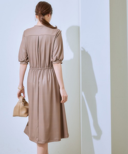 「7days Life Styling」 半袖ワンピース S モカ レディース_画像9