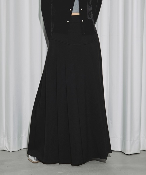 Ezick ロング スカート corset pleats skirt コルセットボックス