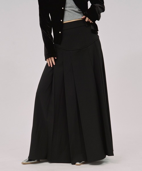 Ezick ロング スカート corset pleats skirt コルセットボックス