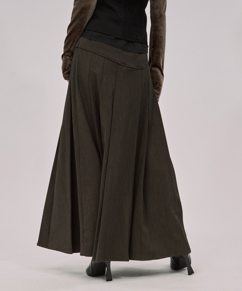Ezick ロング スカート corset pleats skirt コルセットボックス
