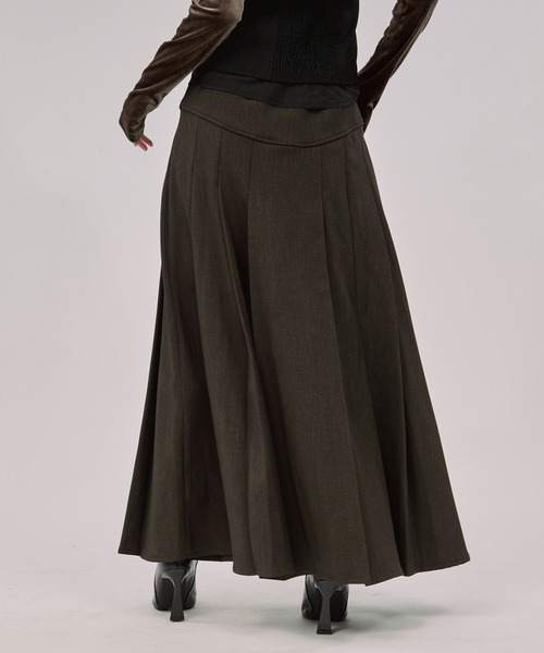 Ezick ロング スカート corset pleats skirt コルセットボックス