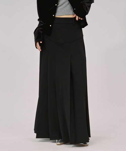 Ezick ロング スカート corset pleats skirt コルセットボックス