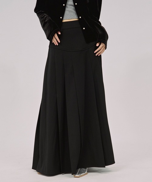 Ezick ロング スカート corset pleats skirt コルセットボックス